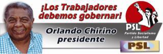 Venezuela: Partido Socialismo y Libertad inscribe la candidatura presidencial de Orlando Chirino