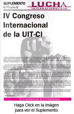 Suplemento IV Congreso de la UIT-CI editado por Lucha Internacionalista