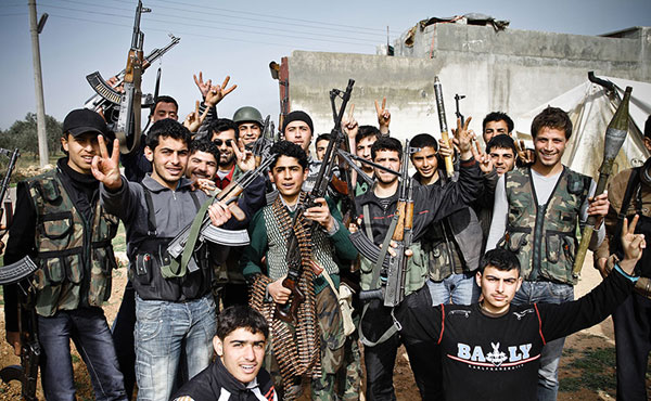 Siria: jóvenes milicianos del Ejército Libre de Siria