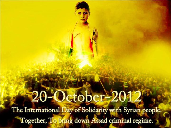 20 de octubre - Jornada Mundial de solidaridad con el pueblo sirio