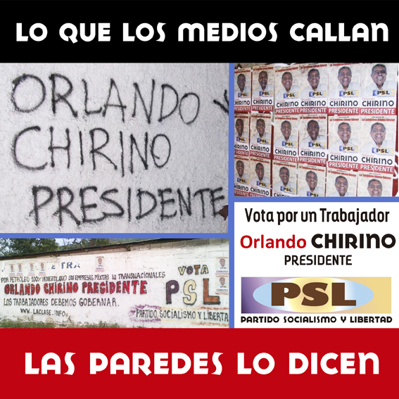 Imágenes de la campaña callejera de Orlando Chirino y el PSL