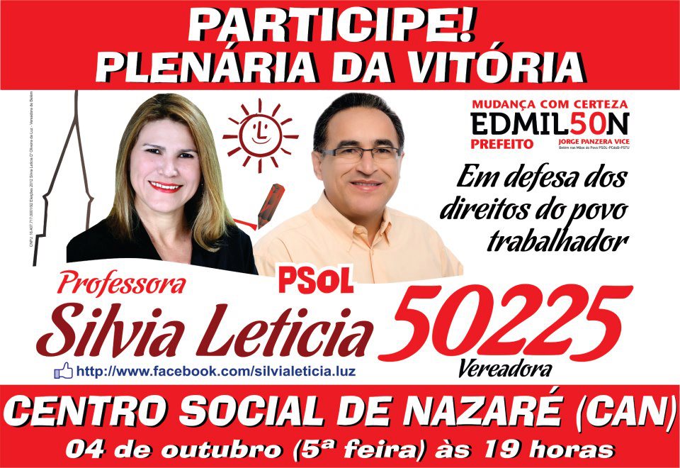 Silvia Leticia Vereadora PSOL