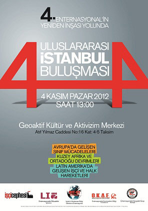 Afiche de convocatoria al Encuentro Internacional en Estambul, Turquía
