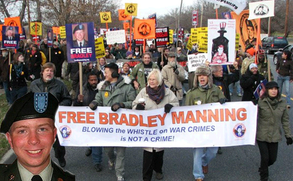 Marcha en EstadosUnidos exigiendo la libertad para el soldado Bradley Manning