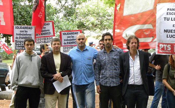 Solidaridad con los trabajadores de Panrico en la Embajada del Estado Español en Argentina