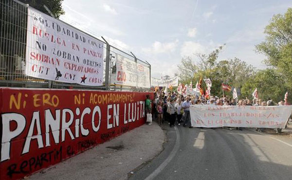 20 de marzo Jornada internacional en apoyo a la huelga de Panrico en Santa Perpetua, Barcelona.