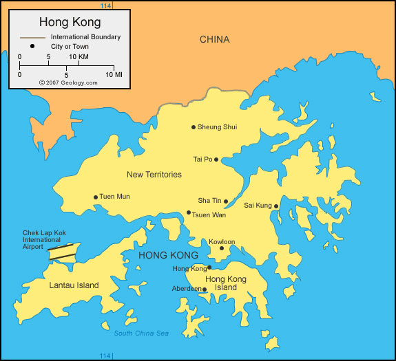 Hong Kong tiene 7 millones de habitantes en apenas 1102 km cuadrados.