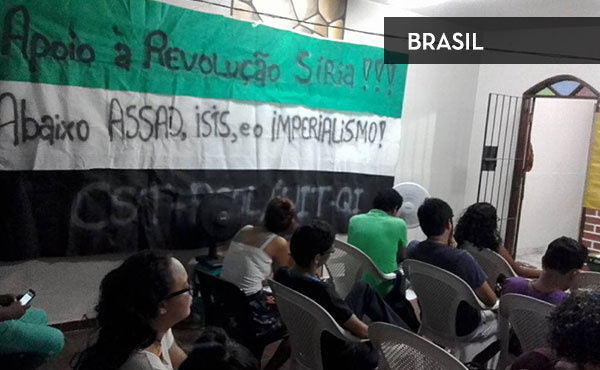 Actividad en Belem, Brasil organizada por la organización juvenil Vamos a Luta y la CST-PSOL