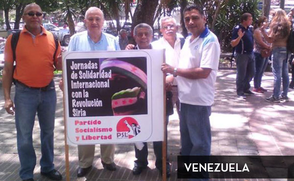 Actividad en Venezuela organizada por el Partido Socialismo y Libertad