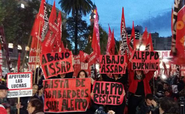 Actividad de solidaridad con Alepo en Buenos Aires, Argentina - 1-5-2016