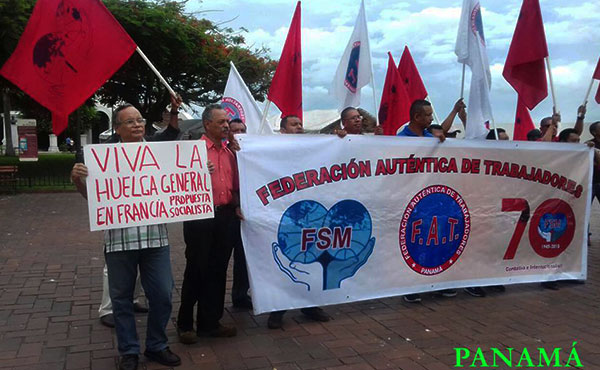 Propuesta Socialista de Panamá en una acción conjunta con la Federación Sindical