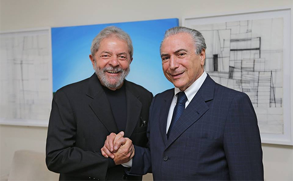Lula y Temer en 2015