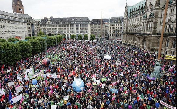 Protestas en Hamburgo contra el G20