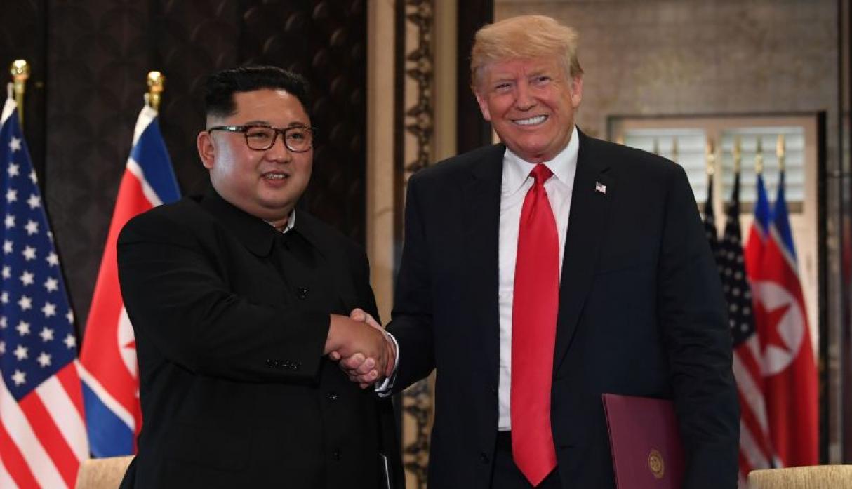 Trump y Kim en la cumbre en Singapur
