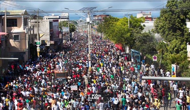Haiti jornada de luchas contra la corrupción y Moise