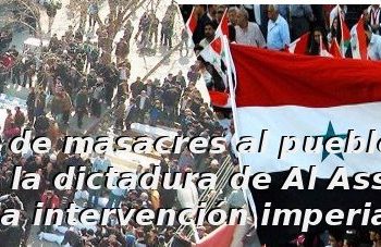 Siria: ¡Basta de masacres al pueblo!