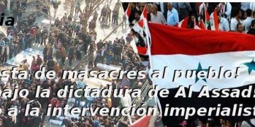 Siria: ¡Basta de masacres al pueblo!