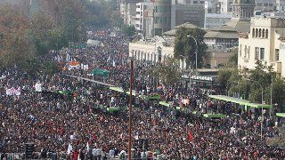 Manifestación estudiantil en Chile 3-4-2012