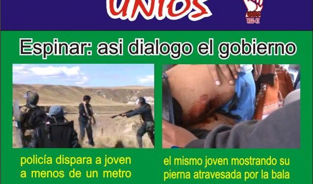 Perú: la represión del gobierno de Ollanta Humala contra protesta antiminera en Espinar dejó dos muertos y varios heridos graves