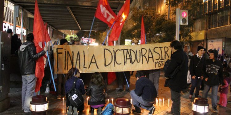 Chile: acto de repudio a las masacres de la dictadura de Al Assad y en apoyo a la rebelión populer siria