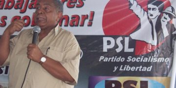 Chirino en asamblea obrera y popular en Barcelona