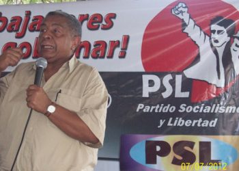 Chirino en asamblea obrera y popular en Barcelona