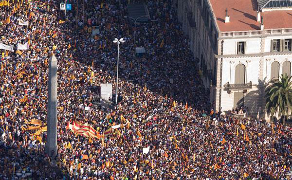 11 de septiembre en Catalunya, la Diada, día en que conmemoran la pérdida de la independencia.