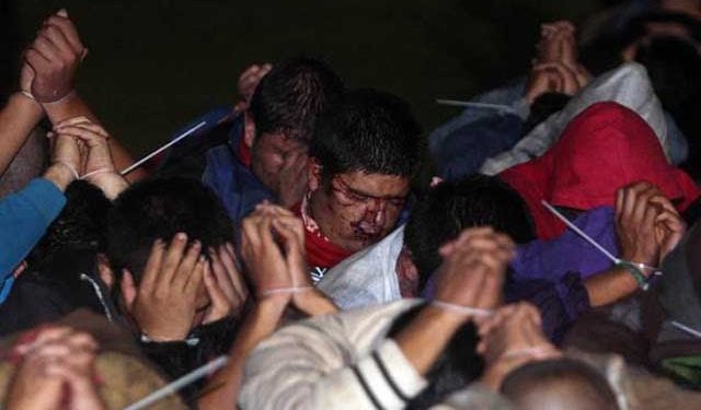 ¡Repudiamos represión a estudiantes en México! ¡Libertad a los estudiantes de Michoacan!