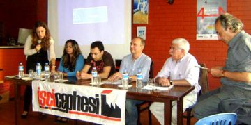 Mesa del Encuentro y acto obrero Internacional