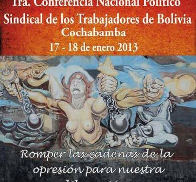 Bolivia Conferencia Politico Sindical