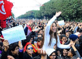 Manifestación en Túnez para exigir justicia por el asesinato de Choukry Belaïd
