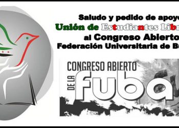 Mensaje y pedido de apoyo de la Unión de Estudiantes Libres de Siria al Congreso Abierto de la Federación Universitaria de Buenos Aires