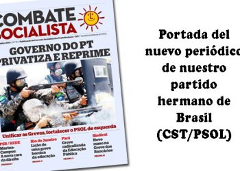 Desde las grandes movilizaciones de junio, Brasil vive acelerados cambios. En las últimas semanas hubo huelgas de maestros en varios estados, huelgas nacionales de bancarios y petroleros, y la privatización más grande de la historia brasileña. Escribe: Miguel Lamas El campo petrolero llamado Leilão de Libra, o Pre Sal, en la costa marítima brasileña, representa una enorme reserva petrolera calculada en 15 mil millones de barriles de petróleo, es decir un billón (millón de millones) y medio de dólares al precio actual. Esta reserva fue vendida en 7.000 millones de dólares a la Shell (anglo-holandesa). Es considerada la privatización más grande de la historia brasileña. Ese entreguismo forma parte de una ola de privatizaciones que incluyen puertos, aeropuertos, autopistas, ferrocarriles, hospitales universitarios y la asociación de capitales extranjeros en el Banco de Brasil. Como la privatización fue repudiada popularmente y, en especial, por una huelga petrolera, Dilma Roussef utilizó al ejército y a la marina para reprimir a los petroleros en huelga y defender, no a la nación, sino a la Shell. Esto provocó una enorme indignación entre los petroleros. E incluso la ruptura con el PT de un importante dirigente, Emanuel Cancela, Secretario General de Sindipetro de Río de Janeiro, mediante una carta pública de renuncia. Estas masivas privatizaciones llevadas adelante por el gobierno del PT a un ritmo nunca visto. Se explican por el estancamiento de la economía y el altísimo endeudamiento del estado brasileño. Dilma Roussef asistió en Nueva York a la sede de Goldman Sachs a garantizar que el gobierno del PT “cumple los contratos” y se comprometer ante el FMI a un ajuste fiscal riguroso. Como los anteriores gobiernos neoliberales, está pagando la deuda privatizando reservas petroleras y empresas públicas. Los 15 mil millones de la venta del petróleo serán para pagar la deuda externa e interna que consume el 50% del presupuesto nacional. Todo el apoyo a las huelgas nacionales La huelga nacional bancaria fue la mayor de los últimos 20 años. Y surgió un movimiento, llamado “Nuevo Rumbo”, unitario de izquierda, que puede ser una alternativa de nueva dirección contra la burocracia oficialista en el sector. Los petroleros, por su parte, hicieron una huelga de una semana que, pese al freno de la burocracia, logró algunos avances económicos, y denunciar a escala nacional el entreguismo petrolero del gobierno. Por otro lado hubo masivas huelgas y movilizaciones de maestras y maestros en Río de Janeiro, Pará (que aún continúa) y en otro estados. Ante este panorama la Corriente Socialista de los Trabajadores (CST/UIT-CI) en el PSOL, propone unir las luchas y coordinar las huelgas, uniendo a trabajadores, estudiantes y la juventud, en la perspectiva de una huelga general por las reivindicaciones de los trabajadores, contra el ajuste fiscal (que afecta centralmente a la salud y la educación), contra el pago de la deuda estatal y por la anulación de las privatizaciones. Estos grandes movimientos de lucha que conmueven Brasil desde junio, produjeron también un fuerte debate político dentro del PSOL. Partido de izquierda que hace 10 años fundaron parlamentarios que rompieron con el PT, integrado por la CST (Corriente Socialista de los Trabajadores perteneciente a la UIT-CI), el MES (Movimiento de Izquierda Socialista), intelectuales, parlamentarios de Río de Janeiro como el diputado Marcelo Freixo, el prefecto (intendente) de Itaocará (Sao Paulo, que pertenece a la CST), y dirigentes de las huelgas de trabajadores y de la juventud, que postulan a Luciana Genro, una de las ex diputadas que rompió en el 2003 con el PT, para encabezar la candidatura presidencial del PSOL. En este marco, comenzó a agruparse una corriente de izquierda dentro del PSOL de la que forma parte la CST, que impulsa la confluencia de éste con las luchas de los trabajadores y la juventud.