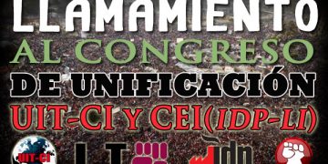 Nos unimos para seguir apoyando con más fuerza las luchas de los trabajadores y los pueblos contra el imperialismo y sus gobiernos, para que la crisis la paguen los capitalistas.