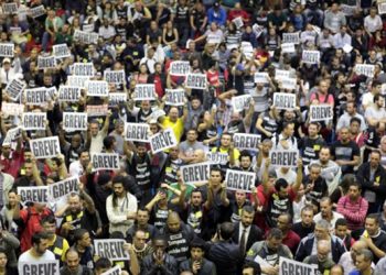 La huelga de trabajadores del metro de San Pablo entra en su quinto día y sigue con mucha fuerza