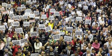 La huelga de trabajadores del metro de San Pablo entra en su quinto día y sigue con mucha fuerza