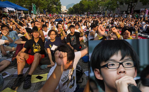 Joshua Wong, de 17 años