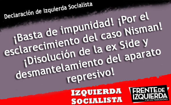 Los trabajadores y el pueblo deben salir a repudiar estos hechos y a reclamar castigo y basta de impunidad