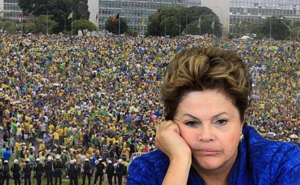 Las movilizaciones masivas ocuparon las calles y plazas de las principales ciudades la pasada semana, repudiando al gobierno de Dilma Russeff.