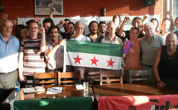 Apoyo incondicional con la revolución del Pueblo Sirio por libertad y por el fin del régimen genocida del dictador Al Assad, No al imperialismo y No al ISIS