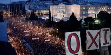 Los trabajadores, la juventud, los sectores populares y la izquierda han salido a la calle a repudiar, una vez más, a la Troika y llamando al NO. Nos sumamos y nos solidarizamos con ese llamado.