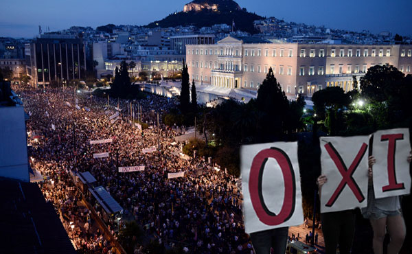 Los trabajadores, la juventud, los sectores populares y la izquierda han salido a la calle a repudiar, una vez más, a la Troika y llamando al NO. Nos sumamos y nos solidarizamos con ese llamado.