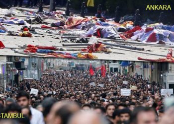 The bomb blasts at the Ankara train station building minutes before the peace rally which was organized by unions DISK-KESK-TMMOB-TTB*, have killed at least 86 people and injured 186, according to officials.