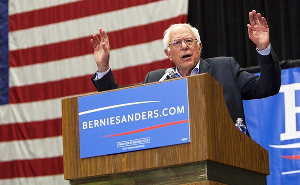 Sanders en campaña