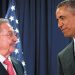 Obama con Raúl Castro