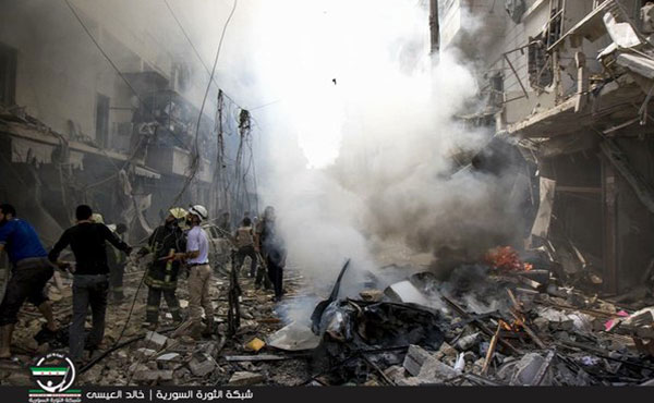 En las últimas semanas el régimen de Al-Assad y la aviación rusa han intensificado su criminal ofensiva sobre Alepo.