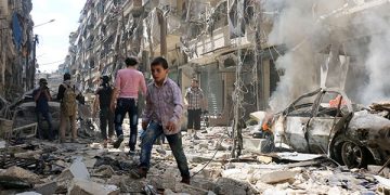 El genocida Al Assad y Rusia bombardean sistematicamente Alepo