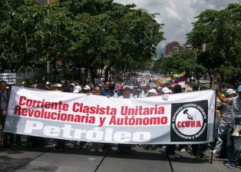 Ccura en la marcha del 1 de mayo