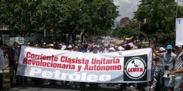 Ccura en la marcha del 1 de mayo