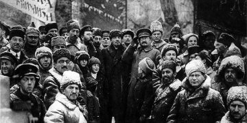 Lenin y Trotsky encabezaron la revolución de Octubre